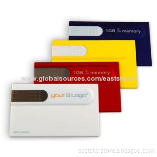 Name Card USB Drive, Made of Plastic, Customized Colors Accepted